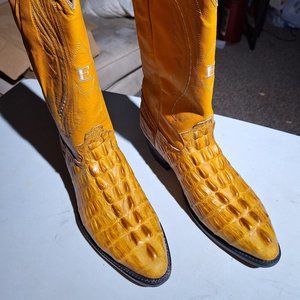 Western Boots Vaquero Caiman Leather